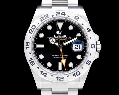 rolex explorer ii black dial men's watch|Rolex Explorer II lug to.